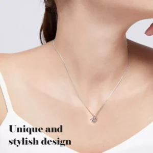 MUTUAL AFFINITY HEART NECKLACE -FOREVER LINKED TOGETHER