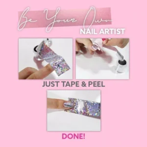 Holographic Nail Art Transfer Foil Set