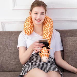 The second generation lazy cartoon U-shaped pillow & mobile phone holder neck support