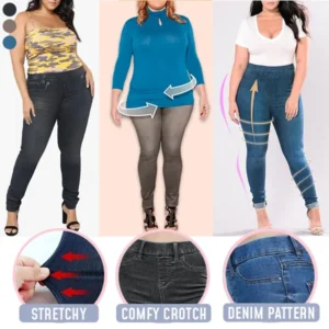 🔥Last Day Promotion 49% OFF🔥-Plus Size Toning Jeans Leggings