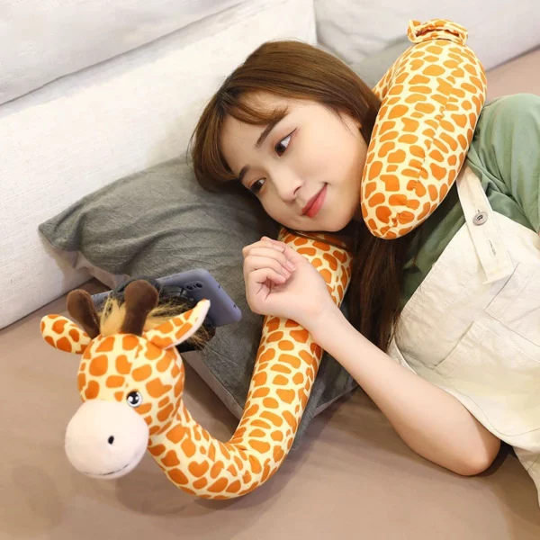 The second generation lazy cartoon U-shaped pillow & mobile phone holder neck support