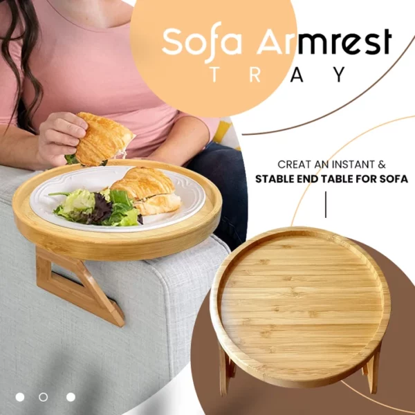 ECO-FRIENDLY SOFA ARMREST TRAY