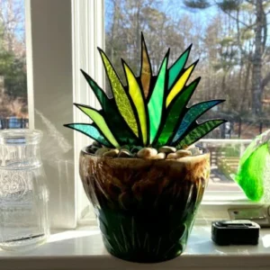 (Last Day Flash Sale-50% OFF)Suncatcher Stained Agave Plante