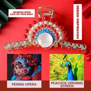 PALACE PEKING OPERA STYLE COIFFURE CLIPS