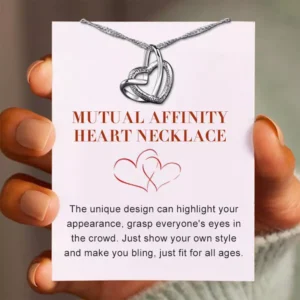 MUTUAL AFFINITY HEART NECKLACE -FOREVER LINKED TOGETHER