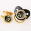 Alphabet Pacifier Black & Gold