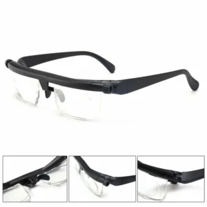 Focus Adjustable Eyeglasses -6 To +3 Diopters Myopia Glasses Reading Glasses