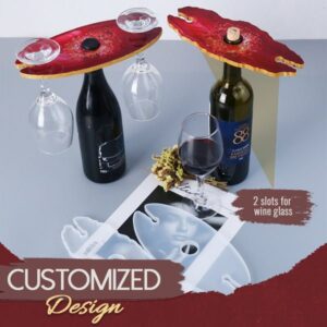 DIY Resin Wine And Glass Holder 2pcs Set