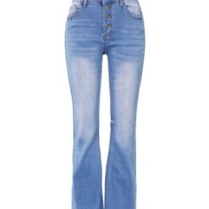 90s Vintage Button Fly High Waist Flare Leg Jeans