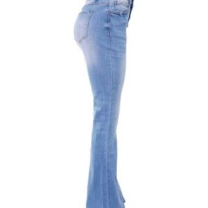 90s Vintage Button Fly High Waist Flare Leg Jeans