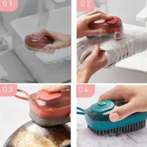 2 In 1 Automatic Liquid Adding Cleaning Brush