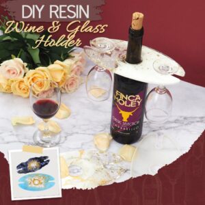 DIY Resin Wine And Glass Holder 2pcs Set