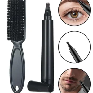 Beard Pencil Filler Four-pronged Waterproof Pen and Brush Set