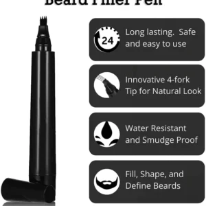 Beard Pencil Filler Four-pronged Waterproof Pen and Brush Set