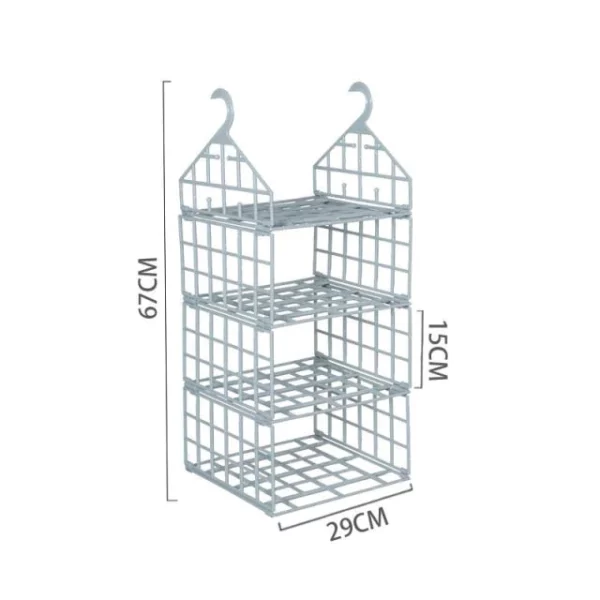 Foldable Wardrobe Multilayer Storage Rack