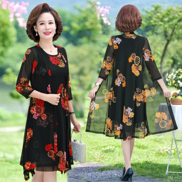 Womens Floral Print Dress