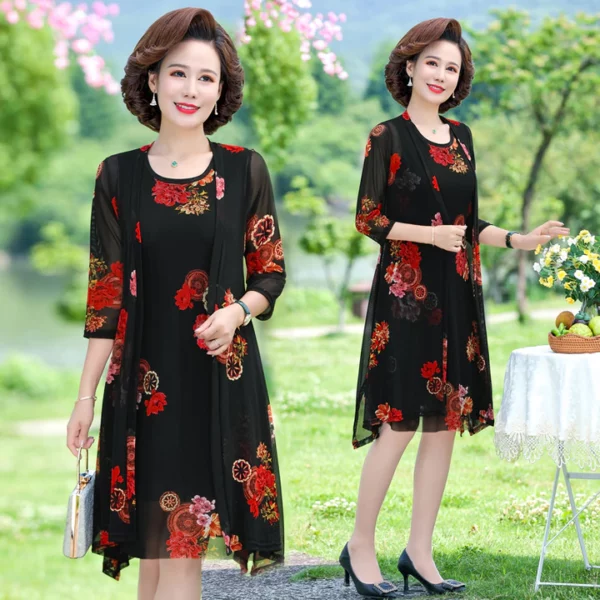 Womens Floral Print Dress