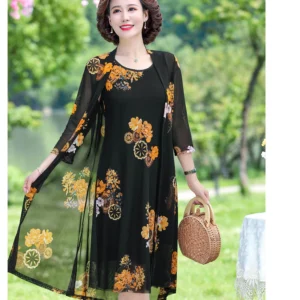 Womens Floral Print Dress