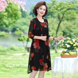 Womens Floral Print Dress