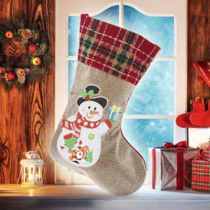 5D Diamond Painting Xmas Rhinestone Sock Embroidery Mosaic Gift Bag