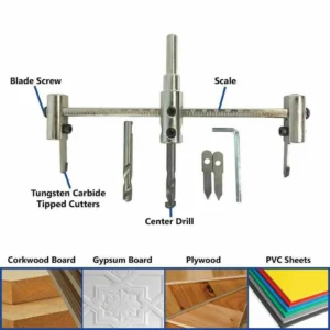 Adjustable Hole Saw Circle Cutter Drill Bit Tool