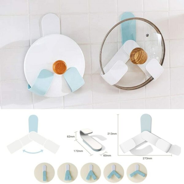 Adjustable Wall Mounted Pot Lid Holder