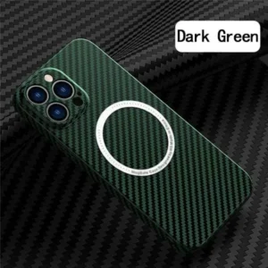 Carbon Fiber Texture Magnetic Wireless Charging iPhone Case