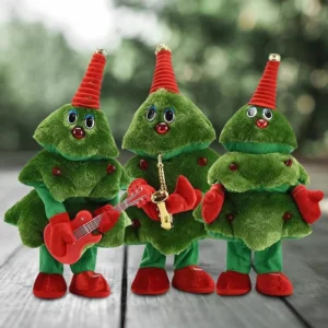 Electric Christmas Tree Singing and Dancing Christmas Tree Electronic Plush Toys