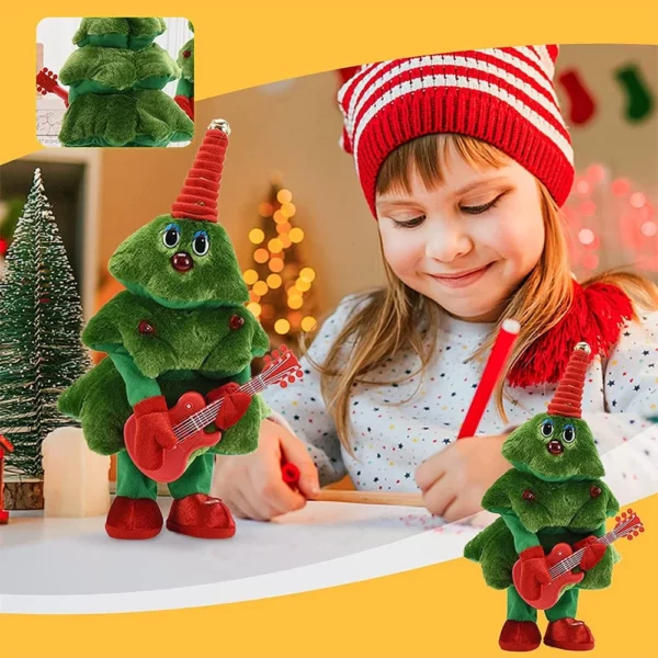 Electric Christmas Tree Singing and Dancing Christmas Tree Electronic Plush Toys