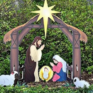 Holy Night Outdoor Christmas Nativity Set