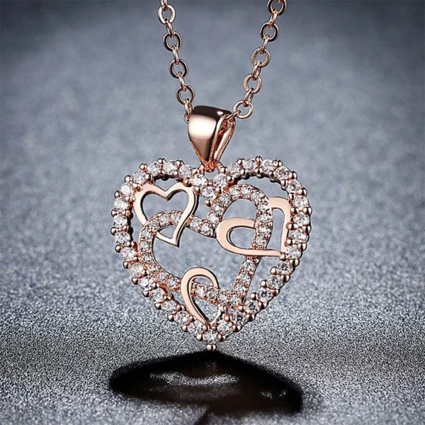 Interlocking Hearts Necklace