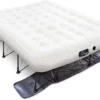 Ivation EZ-Bed (Queen) Air Mattress with Frame & Rolling Case, Self Inflatable, Blow Up Bed