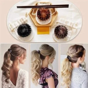 Lazy Bird's Nest Plate Hairpin