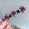 Luminerie Hair Clip With Crystal Flower