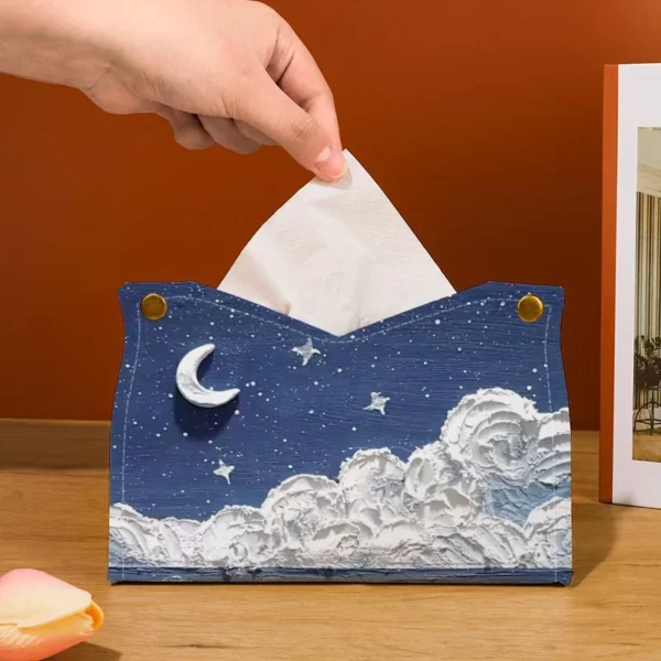 Oil Painting Tissue Box