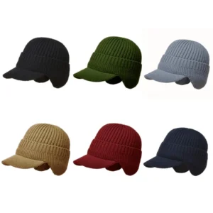 Outdoor Riding Elastic Warm Ear Protection Knitted Hat