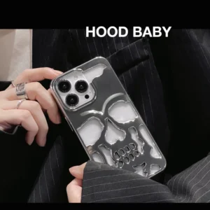 Plated Skull Case Cover For iPhone