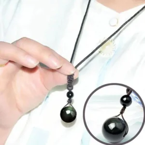 Rainboweyes Lymphvity Obsidian Necklace