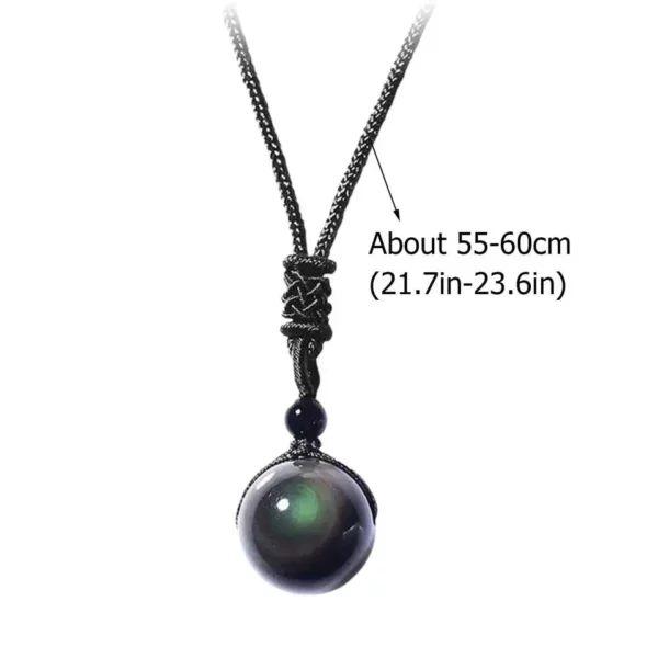 Rainboweyes Lymphvity Obsidian Necklace