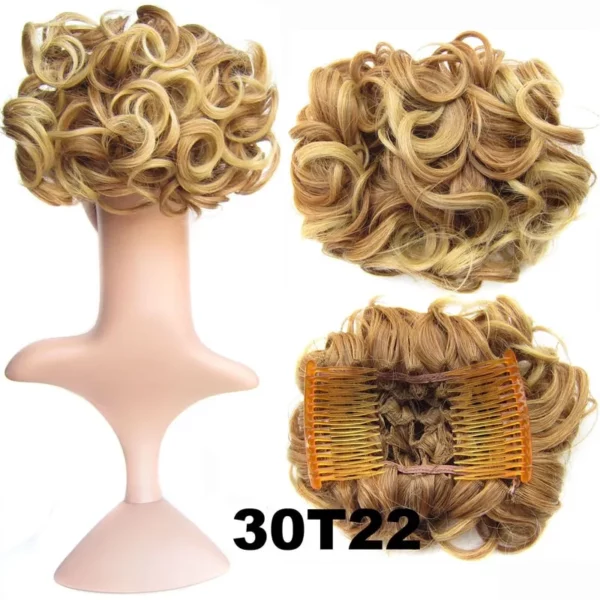 Save Your Messy Hair-Curly Hairpin Bun - Image 3