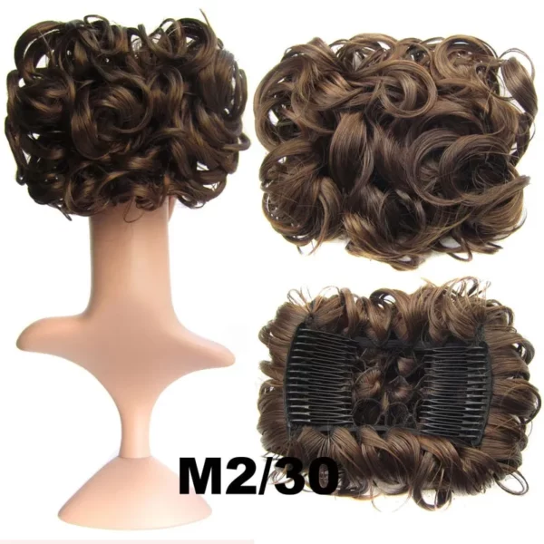 Save Your Messy Hair-Curly Hairpin Bun