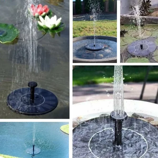 Solar Powered Hummingbird Fountain