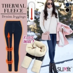 Thermal Fleece Denim Jeggings