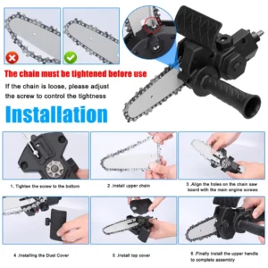 Universal Chainsaw Drill Attachment