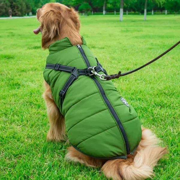 Waterproof Winter Jacket with Built-in Harness