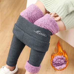 Winter Thickened Fleece Lined Leggings for Women