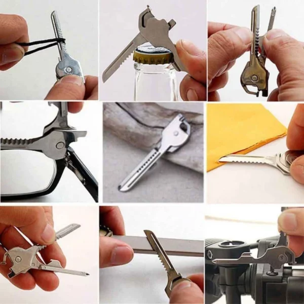 6-in-1 Multi-Functional Keychain Multi-Tool