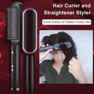 Anti Fluffy Hair Straightener Brush