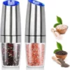 Automatic Electric Gravity Induction Salt and Pepper Grinder