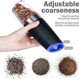 Automatic Electric Gravity Induction Salt and Pepper Grinder